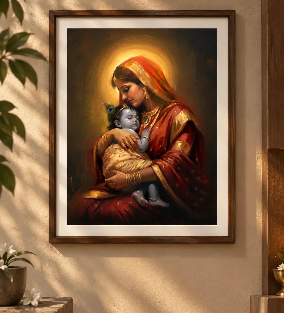 Still Her Baby | Krishna Art Print