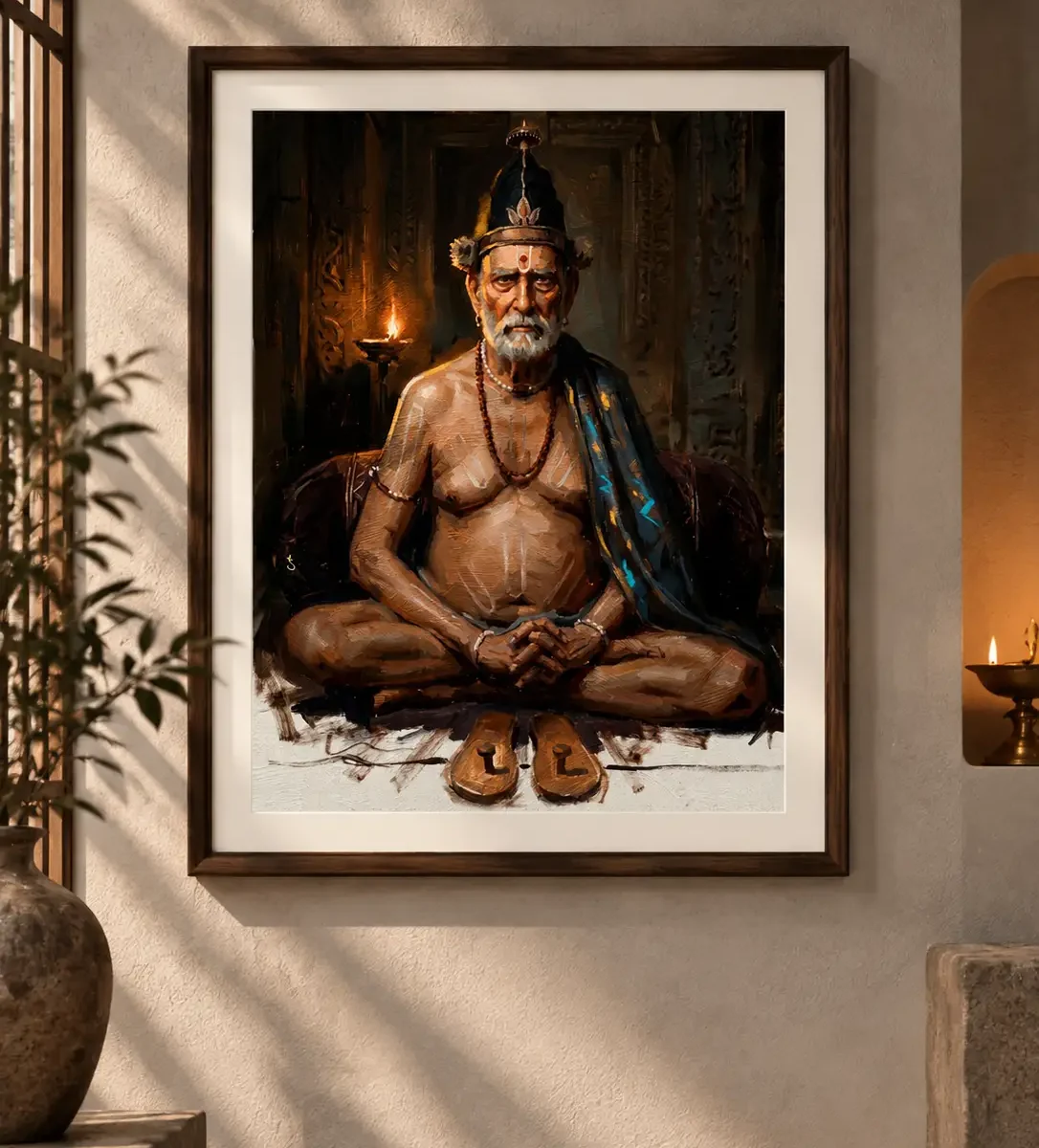Right Behind You | Swami Samarth Art Print